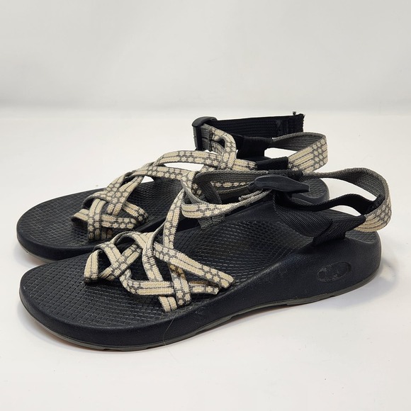 Chaco Womens ZX 2 Yampa Gray White Toe Loop Outdoor Sandals Size 8 Hiking Straps - Picture 4 of 11